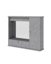 PENSILE  SPECCHIO  1 ANTA CON RIBALTA  H61 X L. 73 X P.14 CM / 2 PLAF CEMENTO
