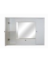 Mobile bagno pensile 3 ante con Specchio colore bianco frassinato 93x14x61H PENSIL2SPEBF