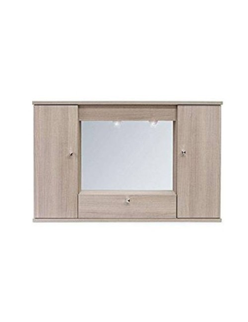 Mobile bagno pensile 3 ante con Specchio colore olmo 93x14x61H PENSIL2SPEOL