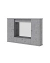 PENSILE  SPECCHIO  2 ANTE CON RIBALTA  H61 X L. 93 X P.14 CM  2 PLAF CEMENTO