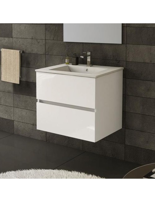Mobile bagno sospeso Sevilla bianco 60x44.6x52H: eleganza e praticità per un bagno moderno