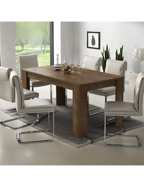 Tavolo rettangolare allungabile colore noce eastwood Anthony 160x88x75H