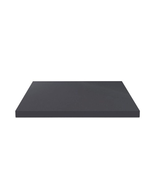 Piano lavabo rettangolare truciolare antracite satinato 80x48x3.8H