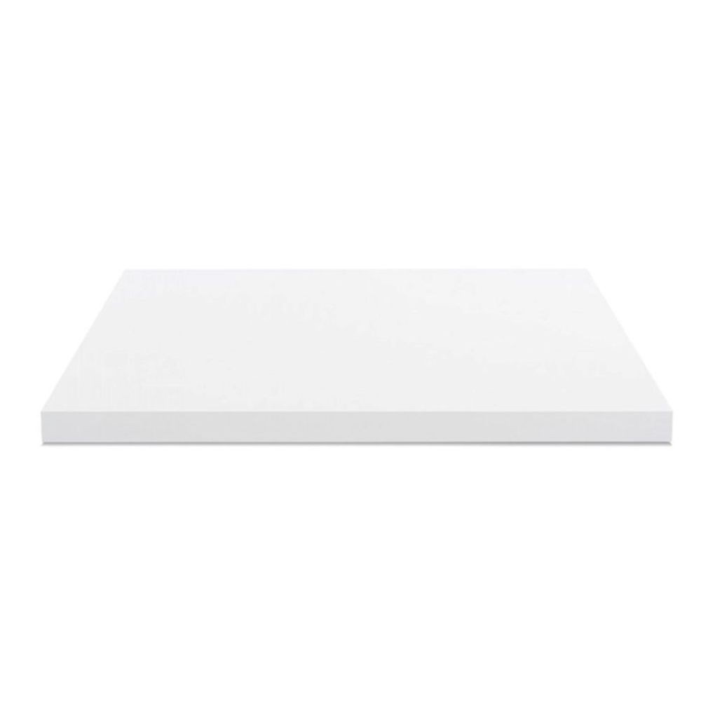 Piano lavabo rettangolare truciolare bianco 100x47x4H
