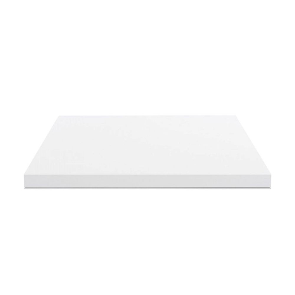 Piano lavabo rettangolare truciolare bianco 80x48x4H