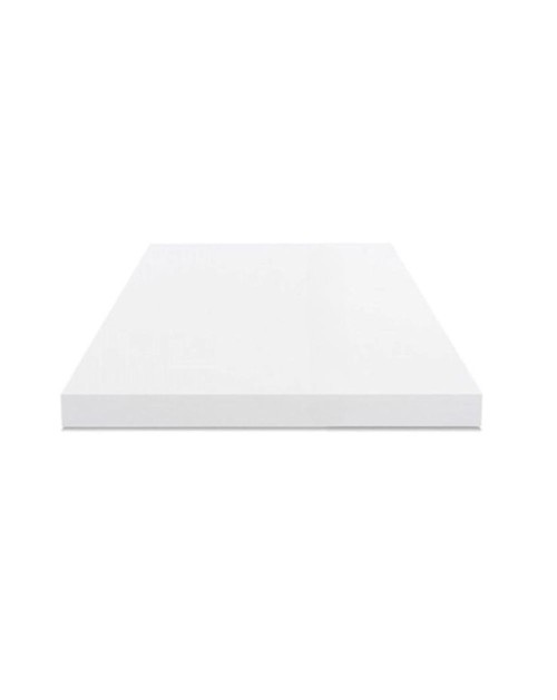 Piano tavolo quadrato truciolare bianco 80x80x4H