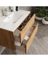 Mobile bagno sospeso colore rovere quercia Push: design e funzionalità 80x45x48H