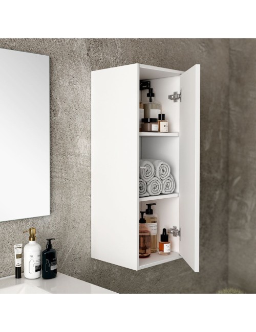 Colonna pensile bagno colore bianco Push 35x30.5x90H