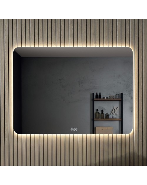 Specchio bagno retroilluminato LED anti appannamento Dacca 120x80