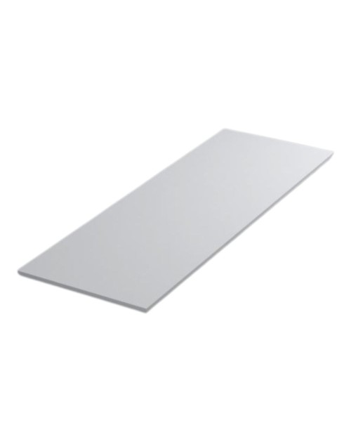 Piano lavabo rettangolare truciolare idrorepellente colore bianco lucido 100x46x1.9H