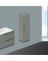 Colonna bagno sospesa Soho colore verde opaco effetto cannettato 35x30x120H