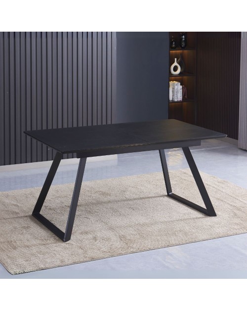 Tavolo Allungabile Shelton colore nero 160x90x76H: Stile, funzionalità e resistenza