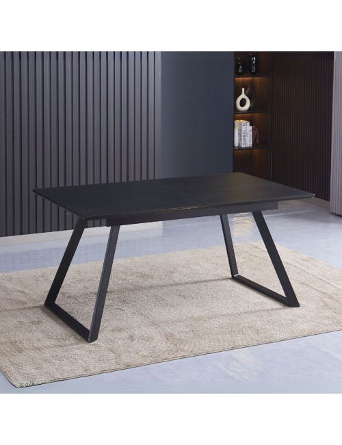 Tavolo Allungabile Shelton colore nero 160x90x76H: Stile, funzionalità e resistenza