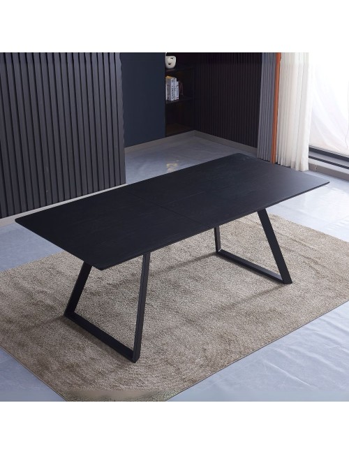 Tavolo Allungabile Shelton colore nero 160x90x76H: Stile, funzionalità e resistenza