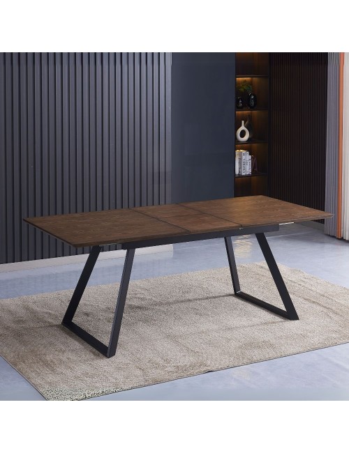 Tavolo Allungabile Shelton colore noce 160x90x76H: Stile, funzionalità e resistenza