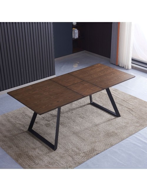Tavolo Allungabile Shelton colore noce 160x90x76H: Stile, funzionalità e resistenza