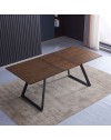 Tavolo Allungabile Shelton colore noce 160x90x76H: Stile, funzionalità e resistenza