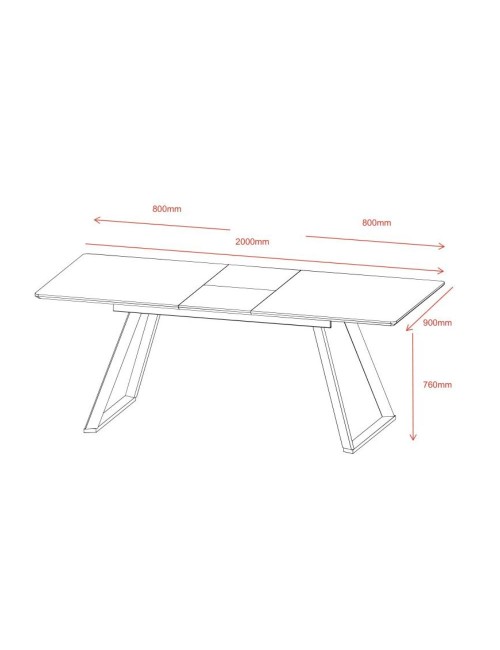 Tavolo Allungabile Shelton colore noce 160x90x76H: Stile, funzionalità e resistenza