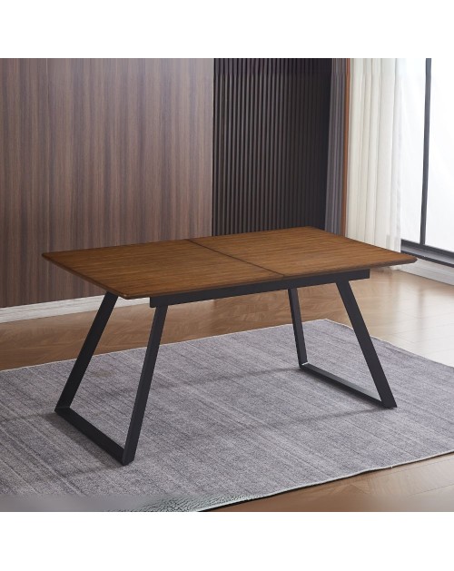 Tavolo Allungabile Shelton colore rovere scuro 160x90x76H: Stile, funzionalità e resistenza
