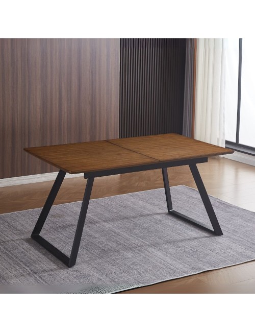 Tavolo Allungabile Shelton colore rovere scuro 160x90x76H: Stile, funzionalità e resistenza