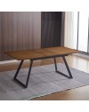 Tavolo Allungabile Shelton colore rovere scuro 160x90x76H: Stile, funzionalità e resistenza