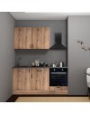 Cucina completa di elettrodomestici Asti 180 colore rovere