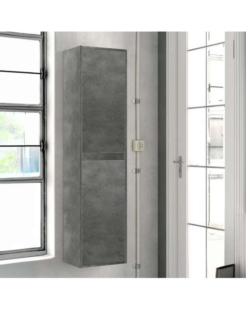 Colonna Bagno sospesa Bolton colore cemento 35x30.5x150H
