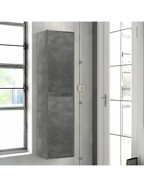 Colonna Bagno sospesa Bolton colore cemento 35x30.5x150H