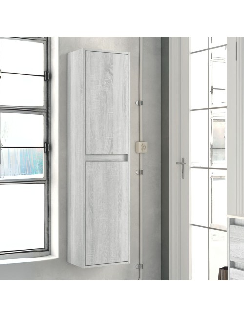 Colonna Bagno sospesa Bolton colore rovere grigio ghiaccio 35x30.5x150H
