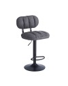 Sgabello bar ecopelle grigio Tati – Stile e comfort in un design contemporaneo