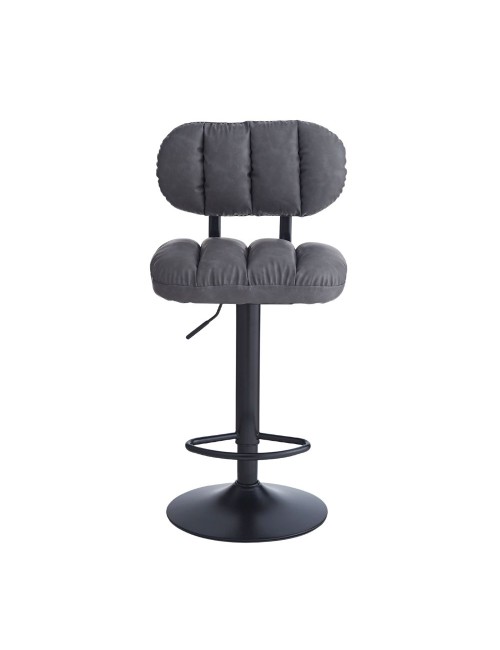 Sgabello bar ecopelle grigio Tati – Stile e comfort in un design contemporaneo