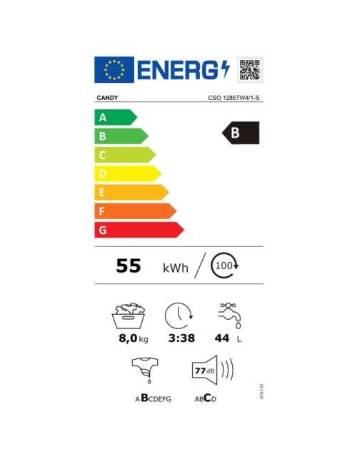 Lavatrice Candy CSO1285TW41S Smart Pro 8 kg 1200 giri classe B