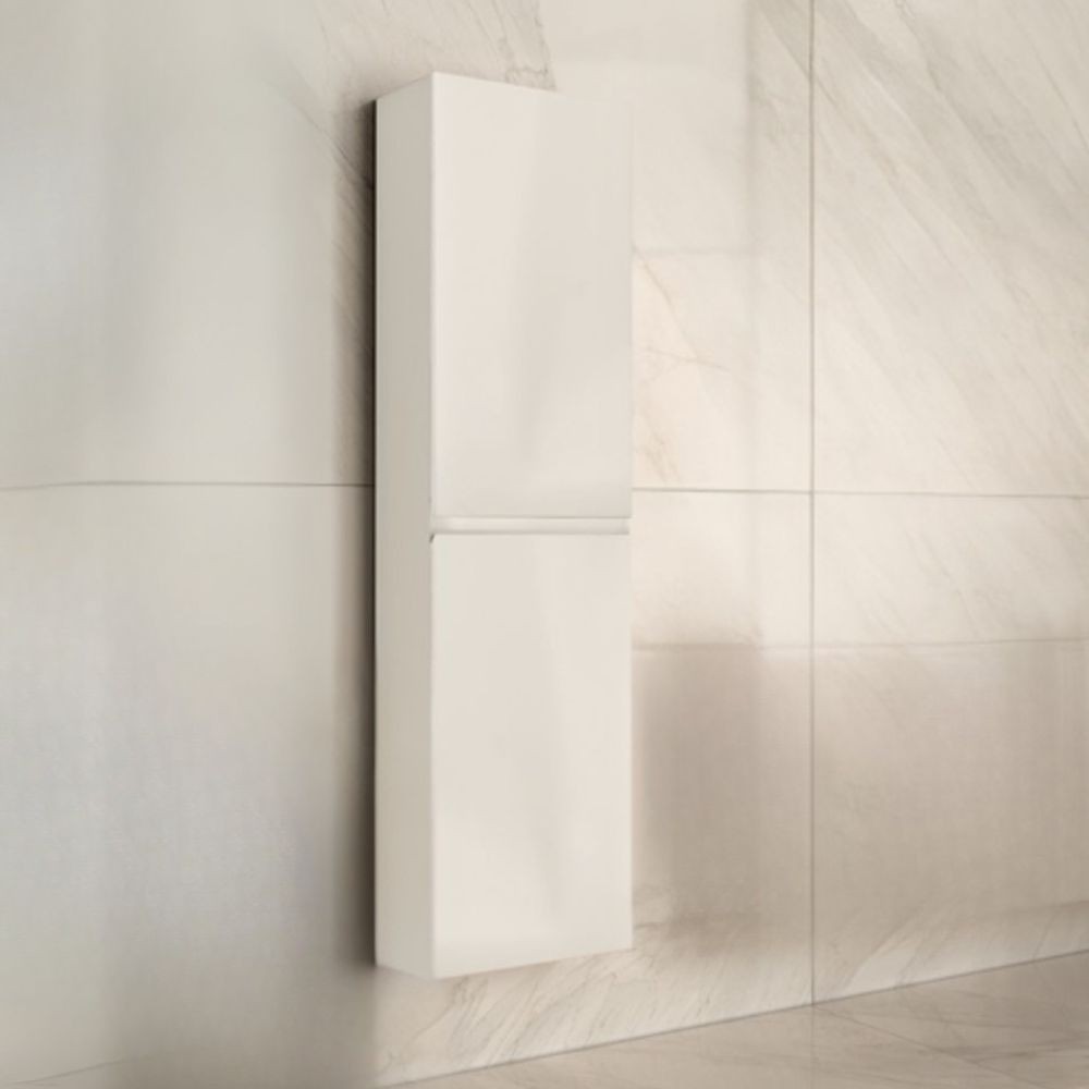 Colonna pensile sospesa bagno colore bianco laccato Londres 2 ante 35x31x150H