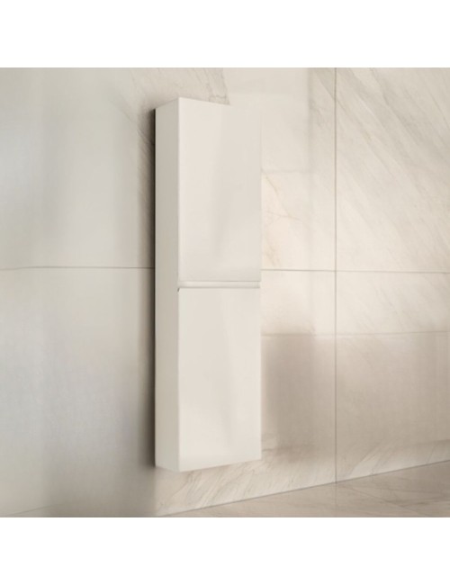 Colonna pensile sospesa bagno colore bianco laccato Londres 2 ante 35x31x150H