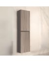 Colonna pensile sospesa bagno colore rovere grigio Londres 2 ante 35x31x150H