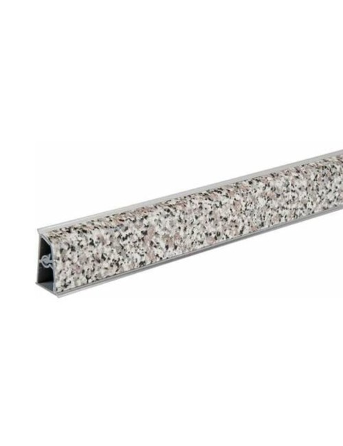 Alzatina becco di civetta in pvc effetto marmo granito 400x2.5x3.9H