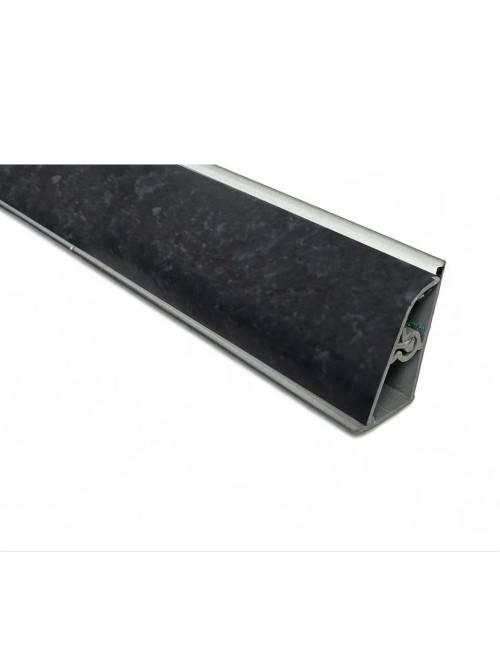 Alzatina becco di civetta in pvc nero africa 500x2.5x3.9H