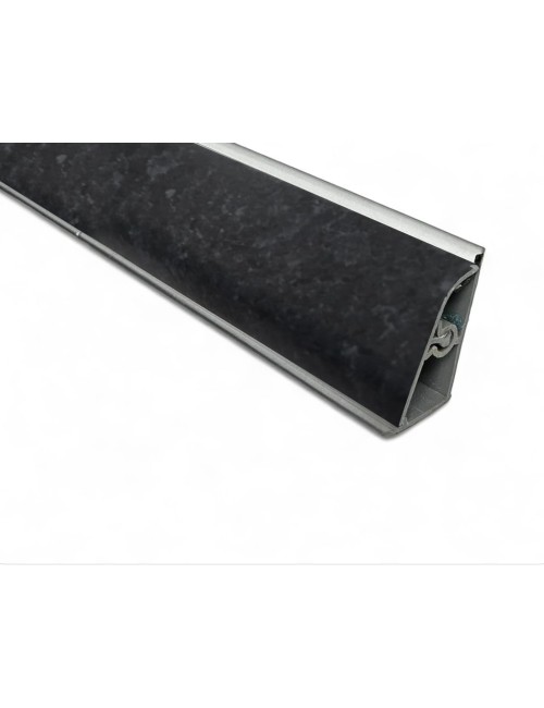 Alzatina becco di civetta in pvc nero africa 500x2.5x3.9H