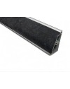 Alzatina becco di civetta in pvc nero africa 500x2.5x3.9H