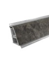 Alzatina becco di civetta in pvc grigio pietra 500x2.5x3.9H