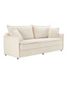 Divano Letto Ghide colore panna 217x86x95H:Comfort e Funzionalità