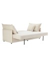 Divano Letto Ghide colore panna 217x86x95H:Comfort e Funzionalità