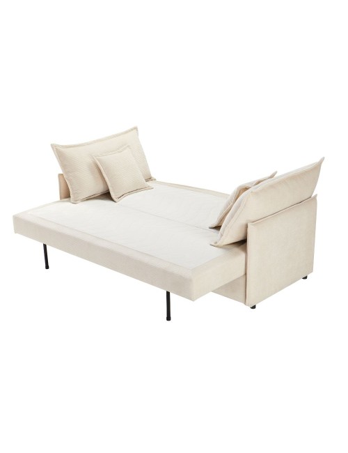 Divano Letto Ghide colore panna 217x86x95H:Comfort e Funzionalità