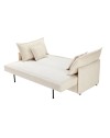 Divano Letto Ghide colore panna 217x86x95H:Comfort e Funzionalità