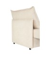 Divano Letto Ghide colore panna 217x86x95H:Comfort e Funzionalità