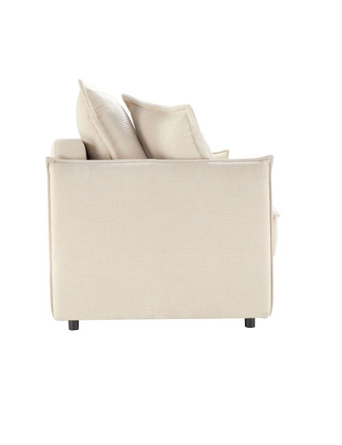 Divano Letto Ghide colore panna 217x86x95H:Comfort e Funzionalità