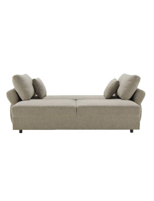 Divano Letto con topper Loki colore tortora 245x105x92H