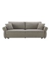 Divano Letto con topper Loki colore tortora 245x105x92H