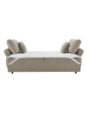 Divano Letto con topper Loki colore tortora 245x105x92H