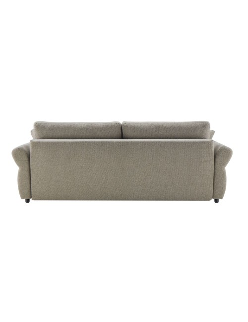 Divano Letto con topper Loki colore tortora 245x105x92H